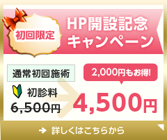 HP開設記念キャンペーン